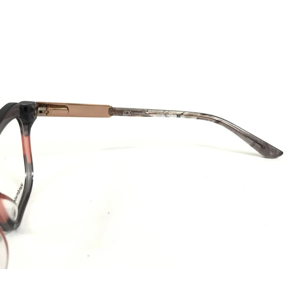 GX by Gwen Stefani Eyeglasses Frames GX067 GRY Gray Pink Cat Eye 52-17-135